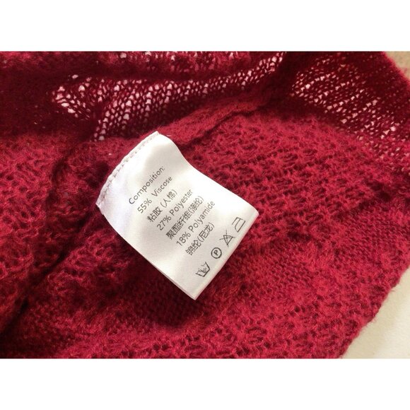 Red Knit Sweater Dress Womens Small - Picture 6 of 9